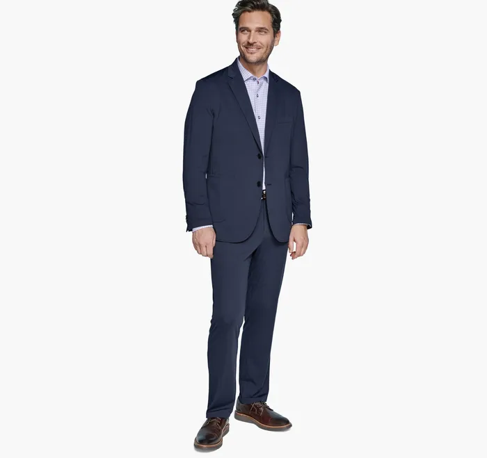Men Johnston and Murphy XC Flex Knit Blazer Navy Apparel