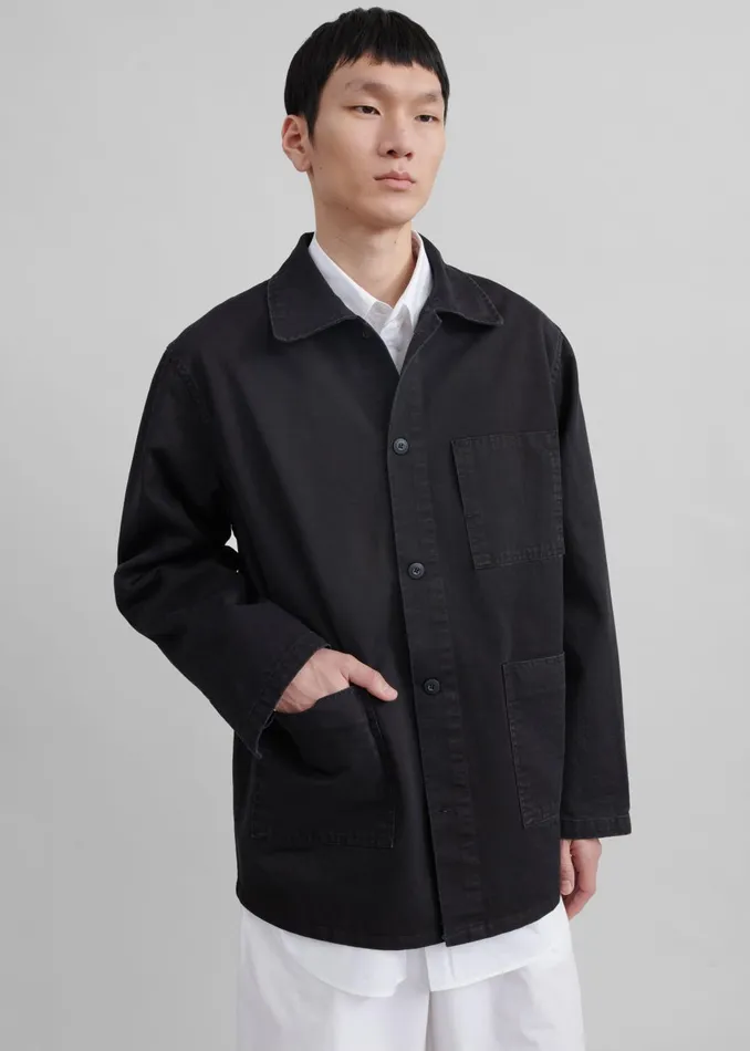 Men Julien Utility Jacket 8211 Black The Frankie Shop Outerwear