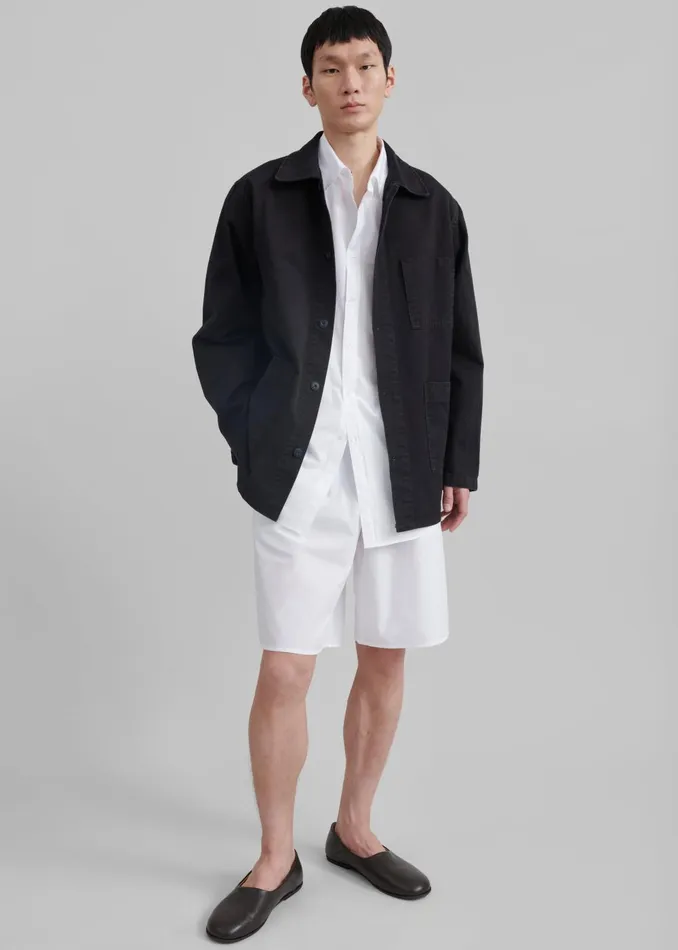 Men Julien Utility Jacket 8211 Black The Frankie Shop Outerwear