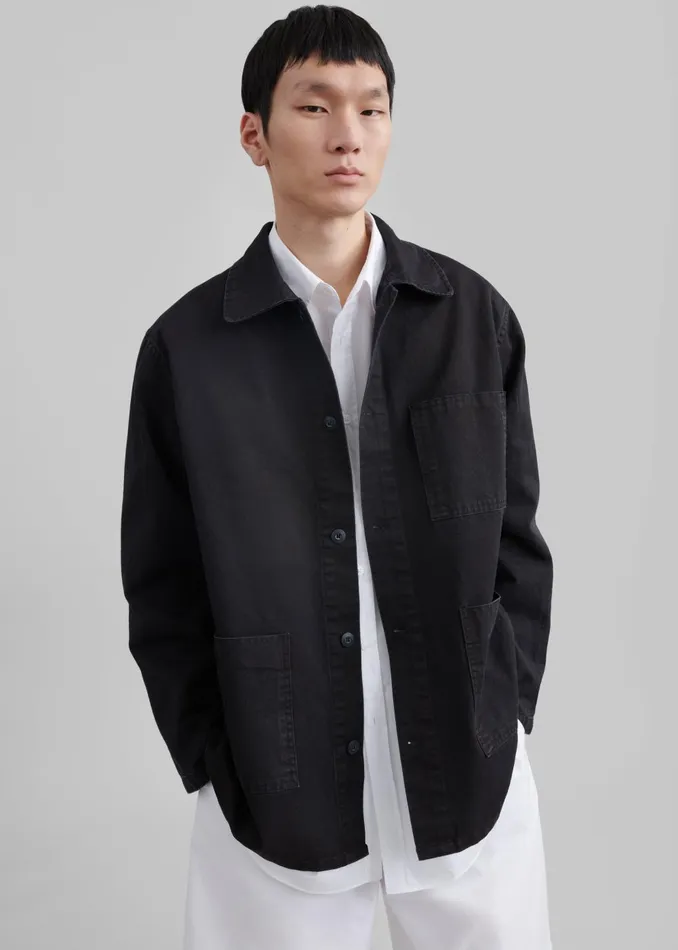 Men Julien Utility Jacket 8211 Black The Frankie Shop Outerwear