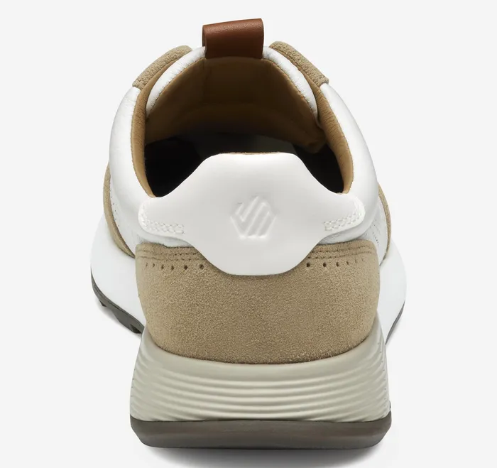 Men Kinnon TToe Sand SuedeWhite Full Grain LaceUps Johnston and Murphy