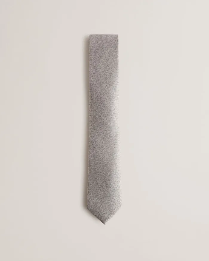 Men LEYTONE 8211 Herringbone Silk Tie Silver Ted Baker Ties and Bowties Men LEYTONE 8211 Herringbone Silk Tie Silver Ted Baker Ties and Bowties