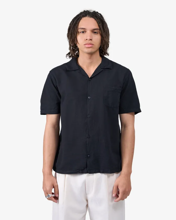 Men Linen Short Sleeved Shirt 8211 Pearly Purple Shirts Colorfulstandard