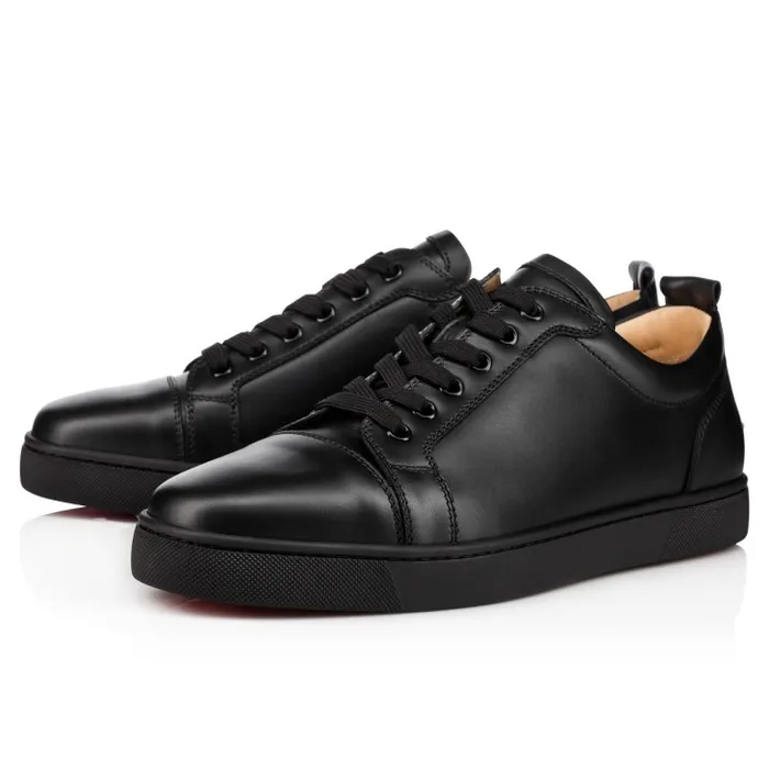 Men Louis Junior Sneakers 8211 Calf Leather 8211 Black Christian Louboutin Sneakers