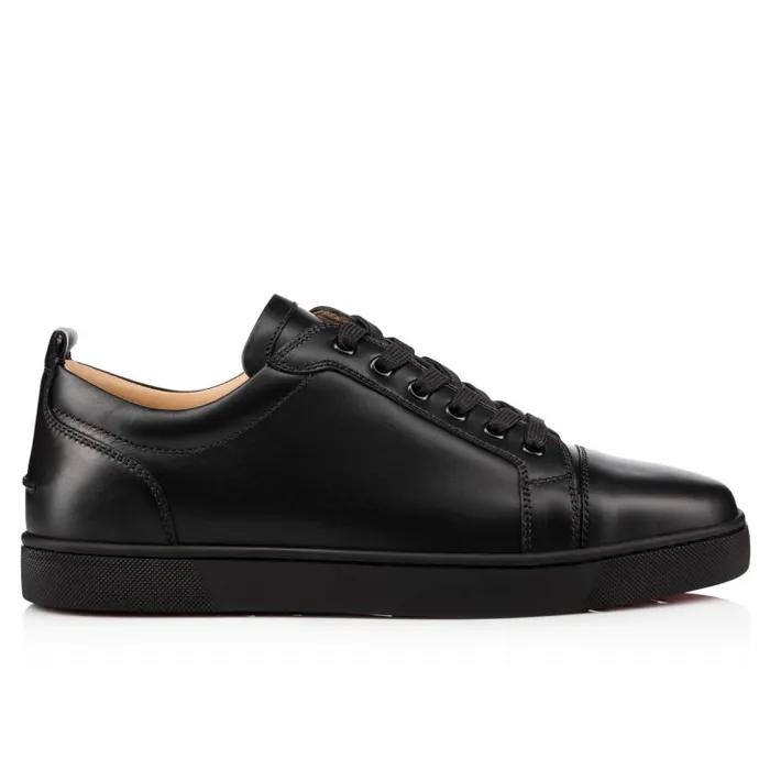 Men Louis Junior Sneakers 8211 Calf Leather 8211 Black Christian Louboutin Sneakers