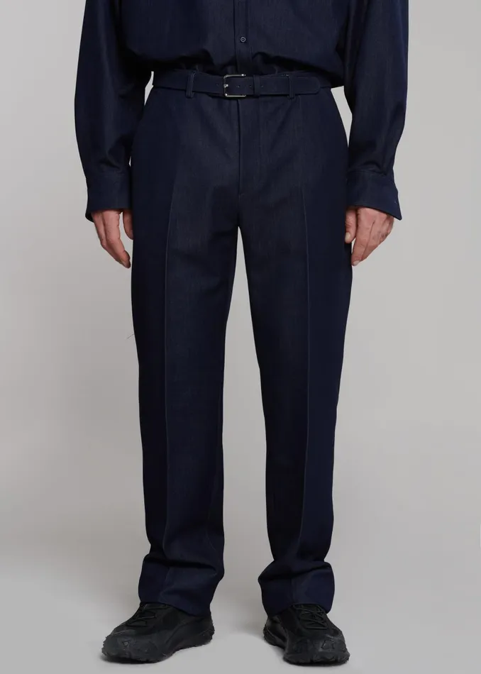 Men Mason Trousers 8211 Indigo The Frankie Shop Bottoms