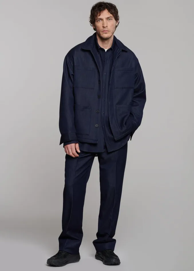 Men Mason Trousers 8211 Indigo The Frankie Shop Bottoms