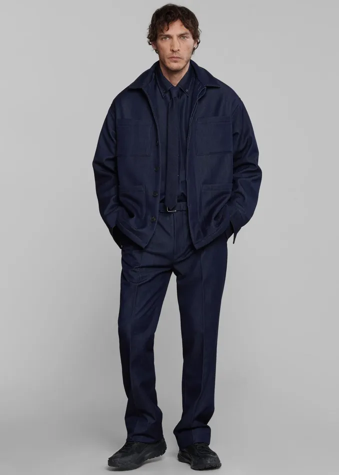 Men Mason Trousers 8211 Indigo The Frankie Shop Bottoms