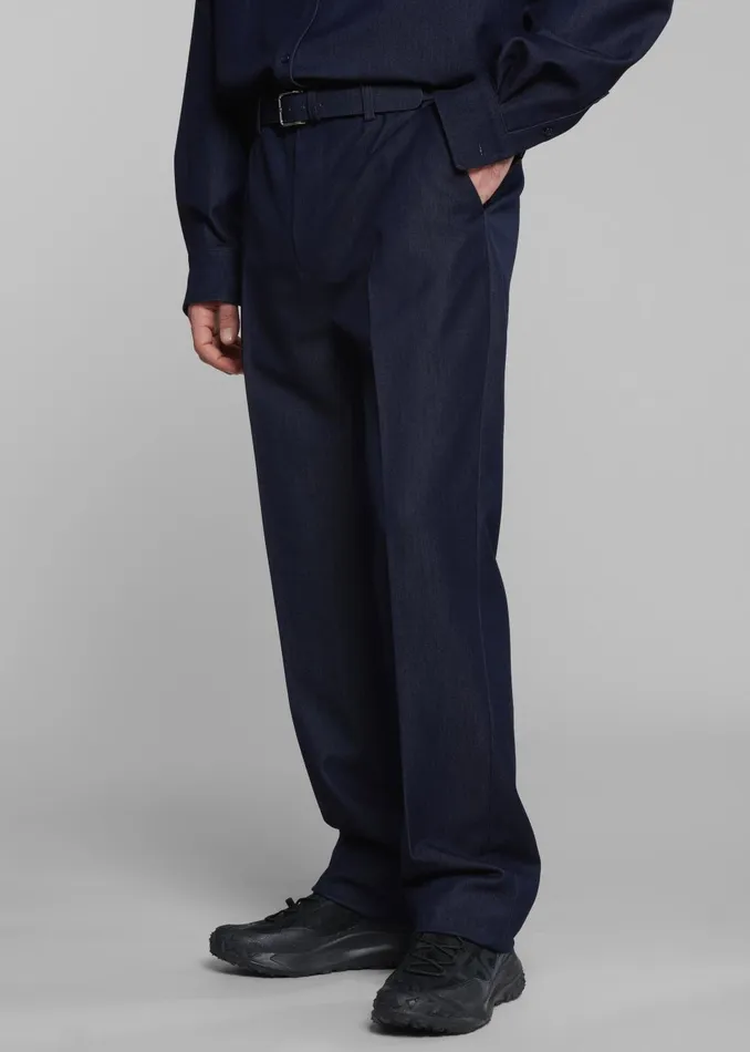 Men Mason Trousers 8211 Indigo The Frankie Shop Bottoms