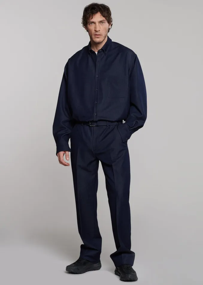 Men Mason Trousers 8211 Indigo The Frankie Shop Bottoms