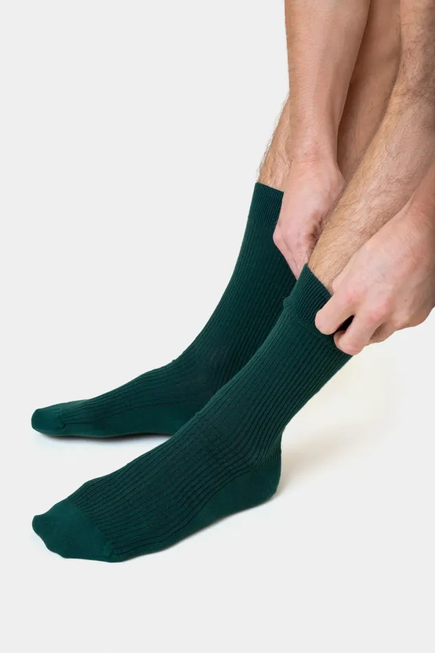 Men Merino Wool Blend Sock Heather Grey Colorful Standard Socks and