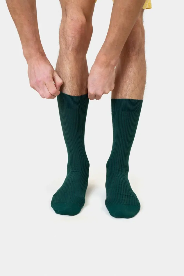 Men Merino Wool Blend Sock Heather Grey Colorful Standard Socks and
