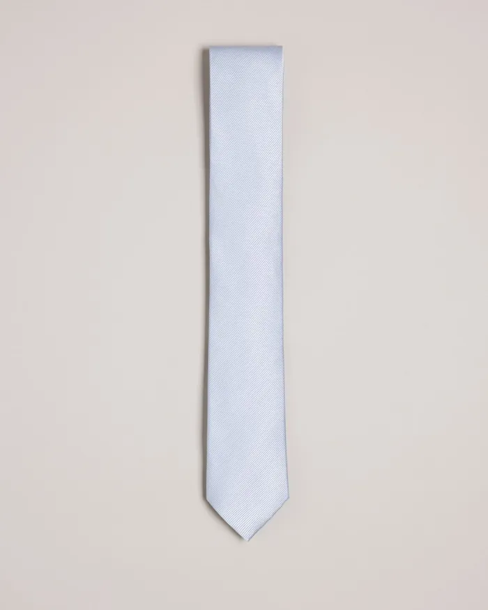 Men MOOREZ 8211 Ottoman Silk Tie Light Blue Ted Baker Ties and Bowties Men MOOREZ 8211 Ottoman Silk Tie Light Blue Ted Baker Ties and Bowties