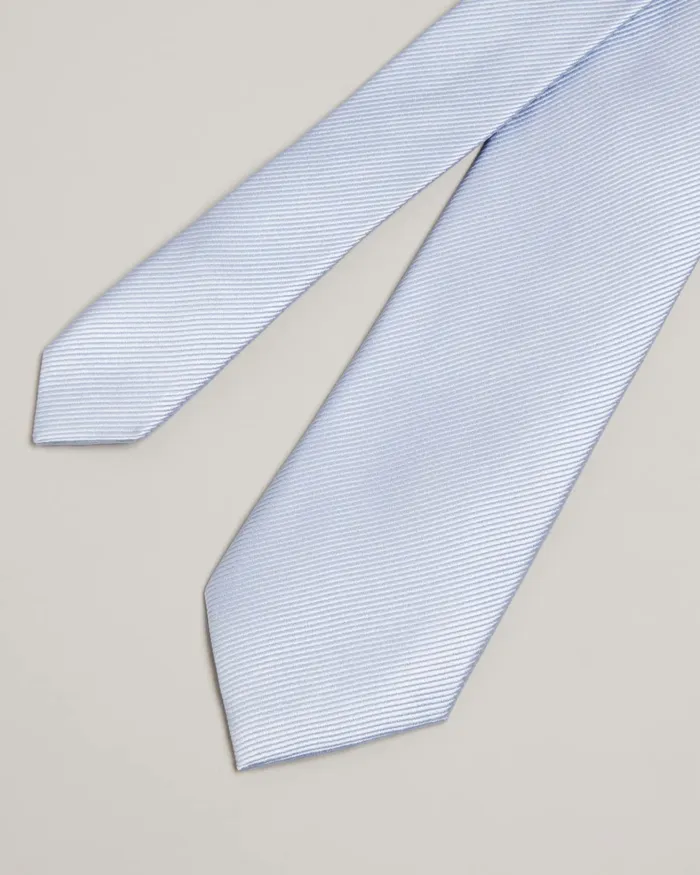 Men MOOREZ 8211 Ottoman Silk Tie Light Blue Ted Baker Ties and Bowties Men MOOREZ 8211 Ottoman Silk Tie Light Blue Ted Baker Ties and Bowties