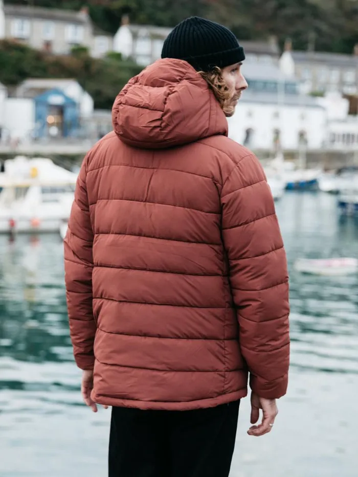 Men Nebulas Insulated Jacket Dark Rosewood Finisterre Jackets Coats and Gilets