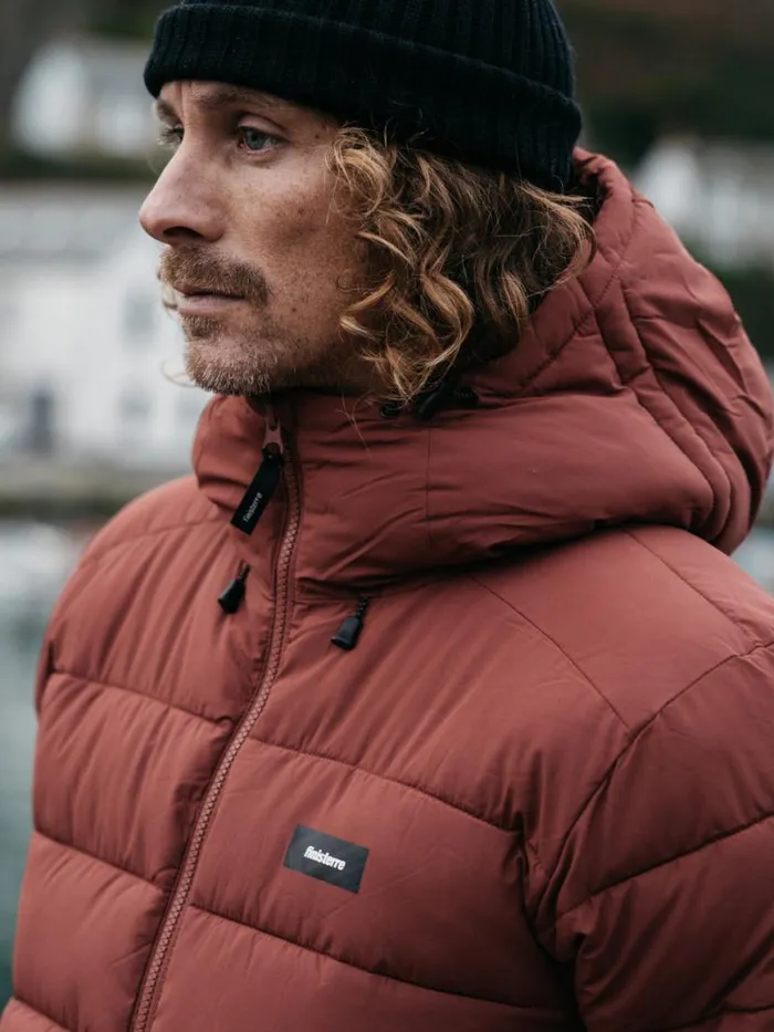 Men Nebulas Insulated Jacket Dark Rosewood Finisterre Jackets Coats and Gilets
