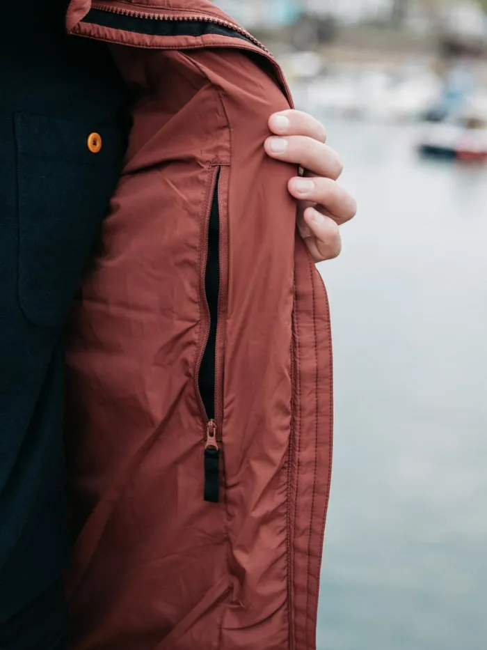 Men Nebulas Insulated Jacket Dark Rosewood Finisterre Jackets Coats and Gilets