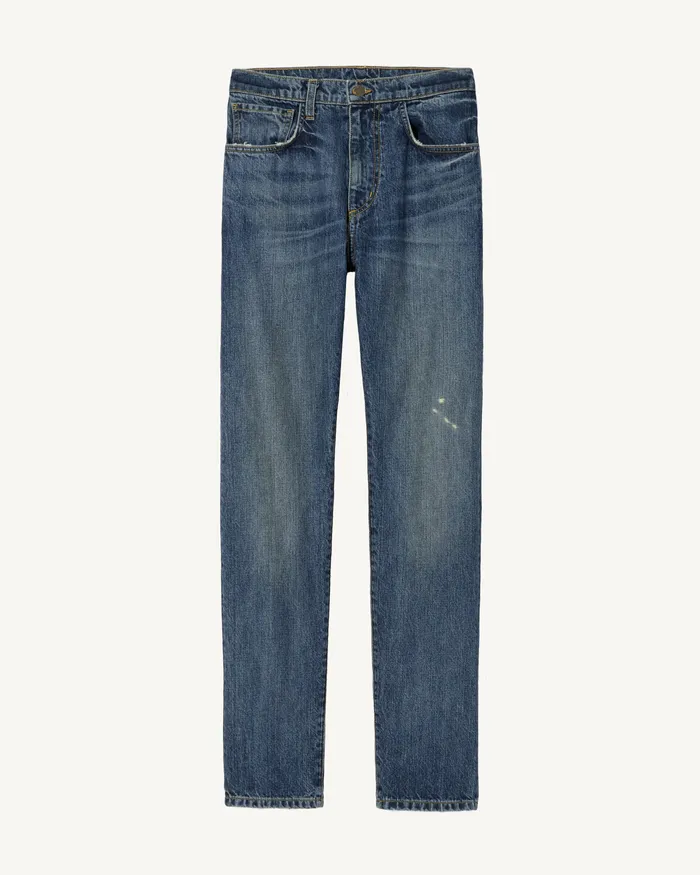 Men Nili Lotan NATHAN JEAN Classic Wash Denim