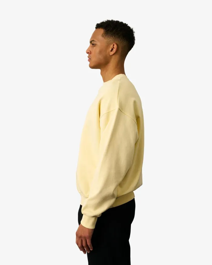 Men Organic Oversized Crew Faded Pink Colorful Standard Crewneck Sweatshirts