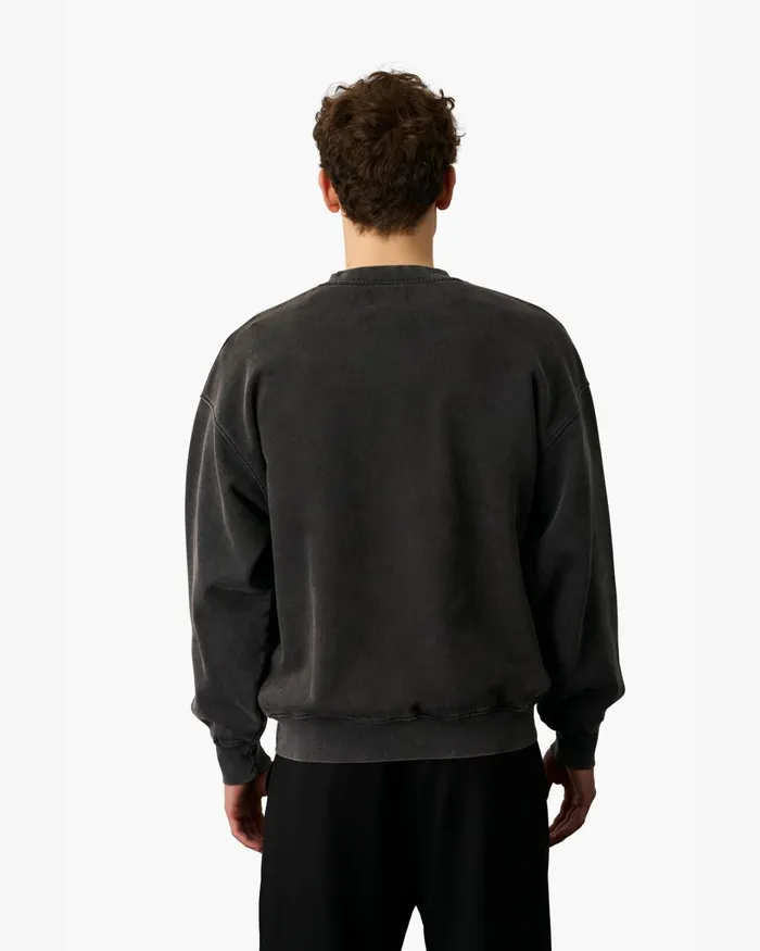 Men Organic Oversized Crew Light Aqua Colorful Standard Crewneck Sweatshirts