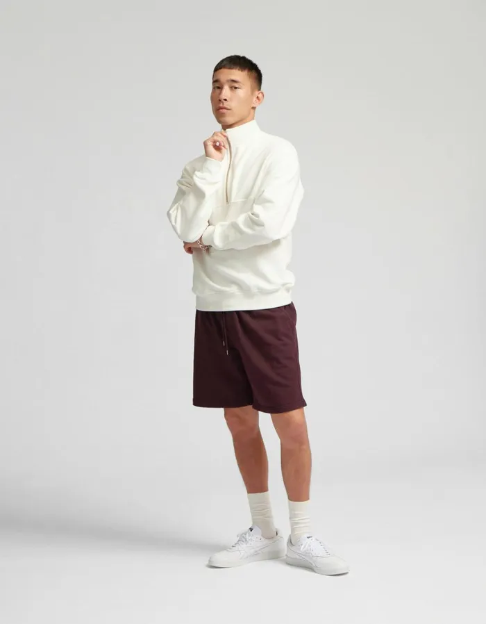 Men Organic Quarter Zip Optical White Colorful Standard Quarter Zips