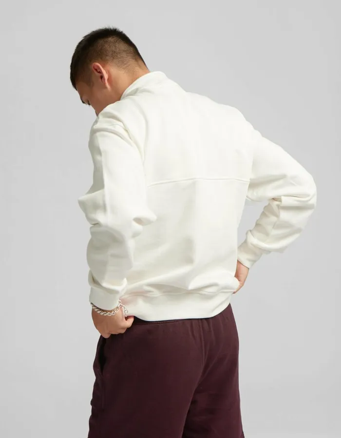 Men Organic Quarter Zip Optical White Colorful Standard Quarter Zips