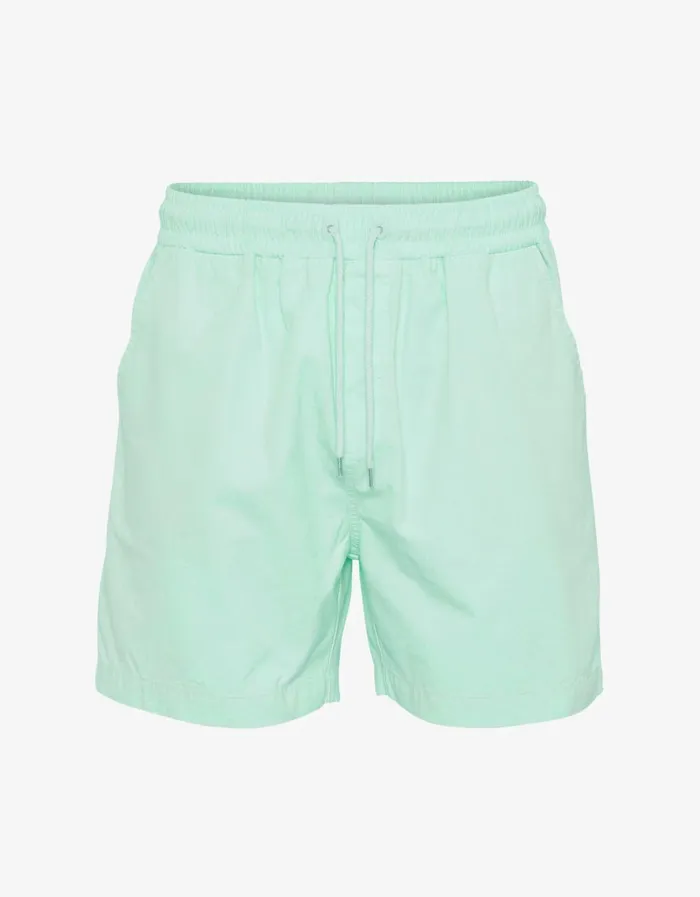Men Organic Twill Shorts Light Aqua Colorful Standard Shorts
