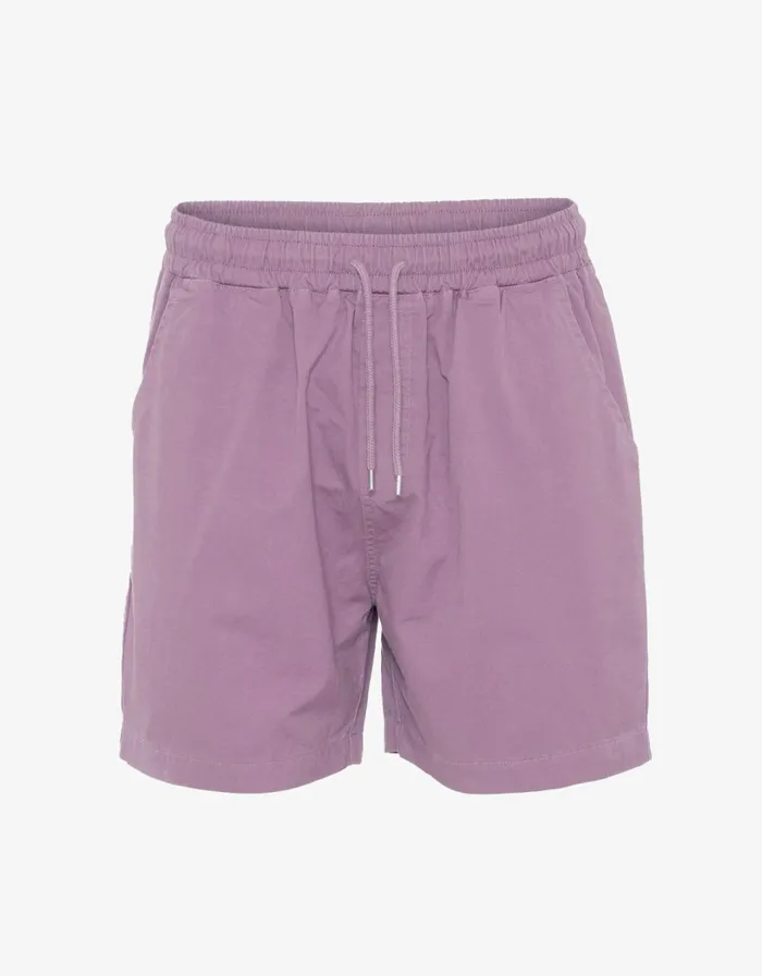 Men Organic Twill Shorts Pearly Purple Colorful Standard Shorts