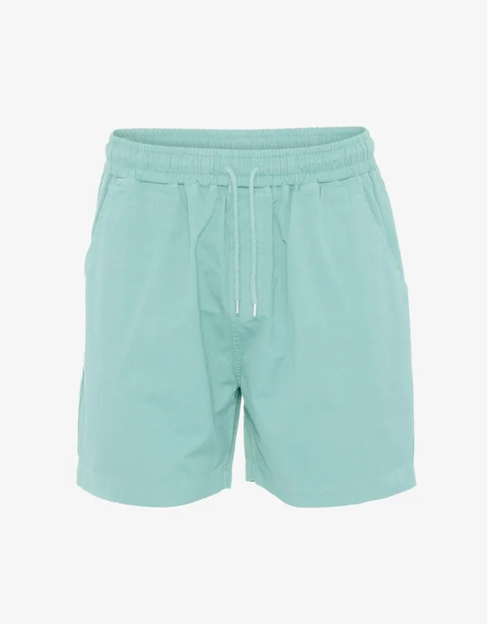 Men Organic Twill Shorts Teal Blue Colorful Standard Shorts
