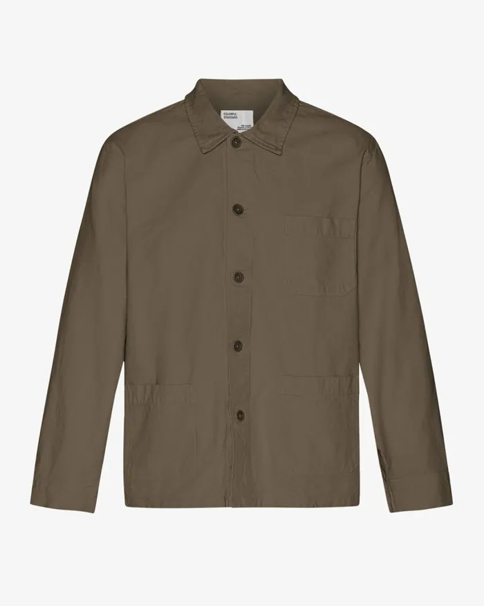 Men Organic Workwear Jacket Cedar Brown Colorful Standard Workwear Jackets