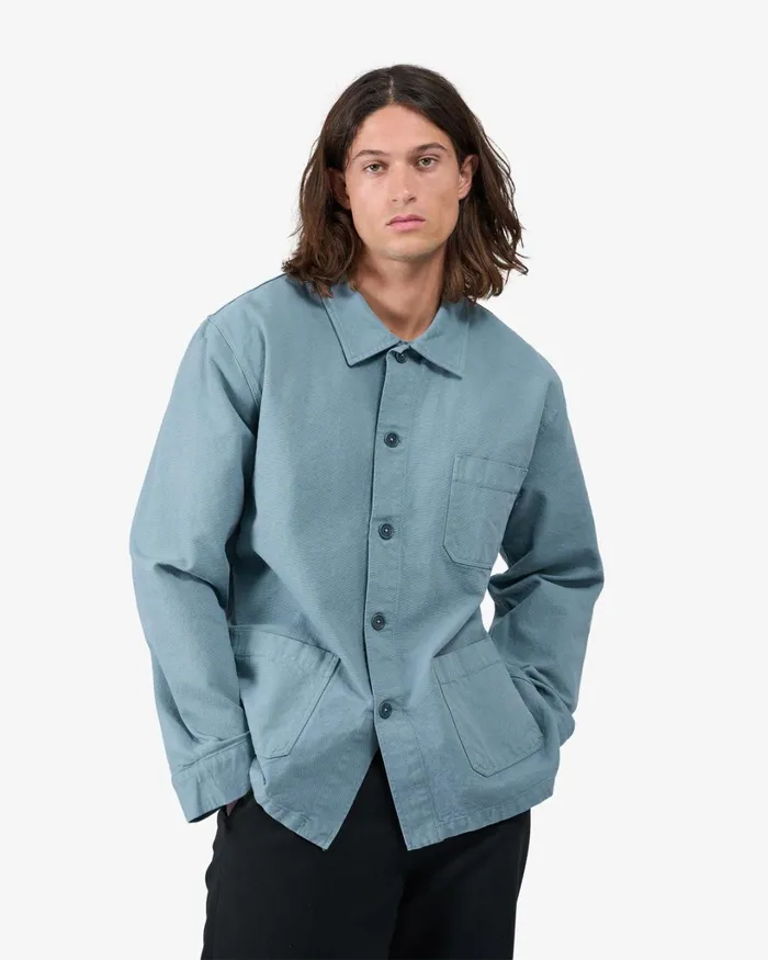 Men Organic Workwear Jacket Cedar Brown Colorful Standard Workwear Jackets