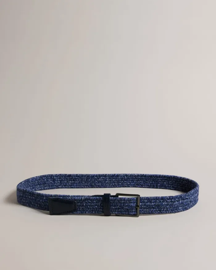 Men ORKID 8211 Marled Elastic Belt Navy Ted Baker Belts Men ORKID 8211 Marled Elastic Belt Navy Ted Baker Belts