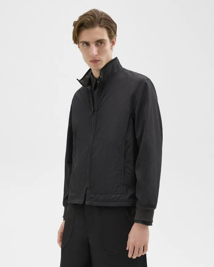 Men Outerwear Theory Blouson ZipUp Jacket Black