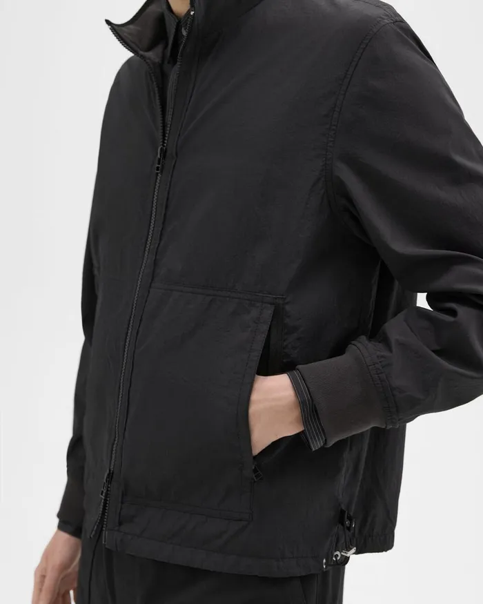 Men Outerwear Theory Blouson ZipUp Jacket Black