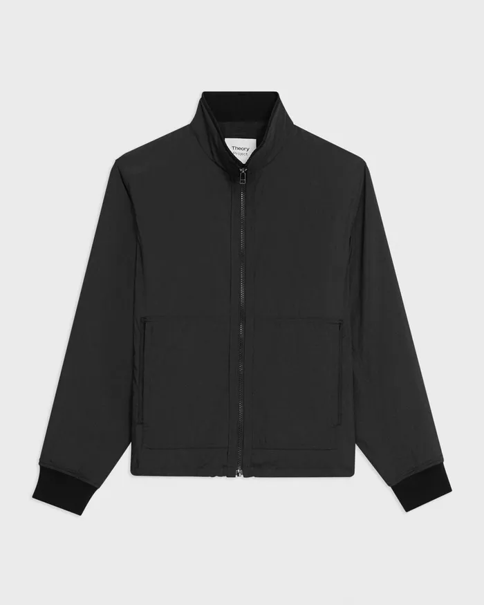 Men Outerwear Theory Blouson ZipUp Jacket Black