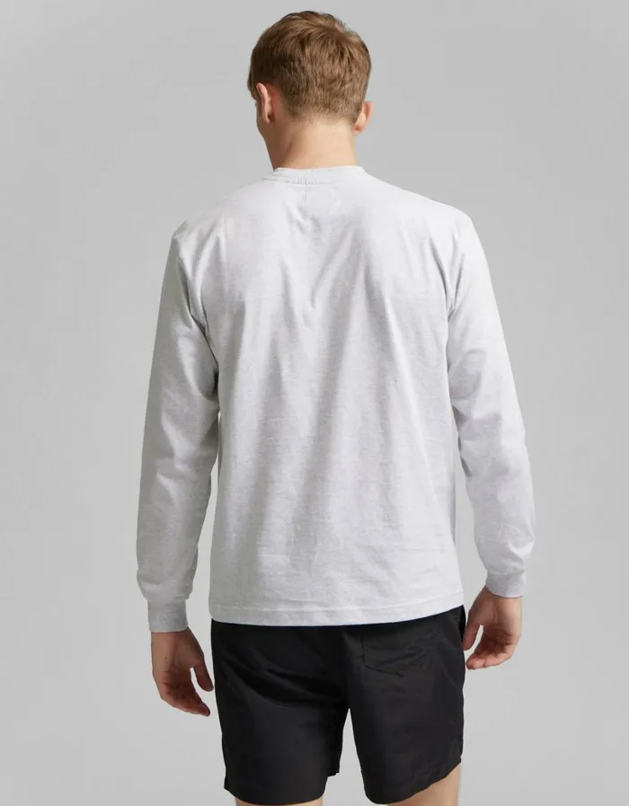 Men Oversized Organic LS TShirt Lava Grey Colorful Standard TShirts