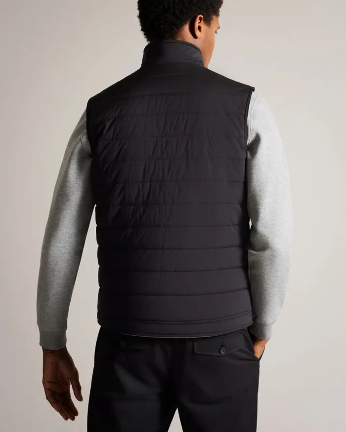 Men OVETA 8211 Showerproof Quilted Nylon Gilet Black Ted Baker Coats and Jackets Men OVETA 8211 Showerproof Quilted Nylon Gilet Black Ted Baker Coats and Jackets