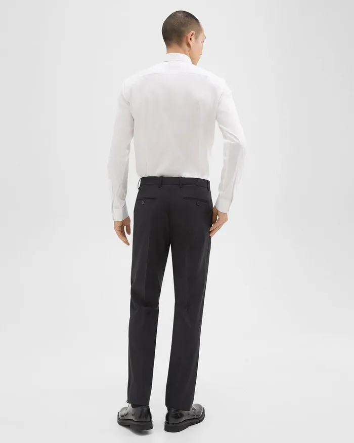 Men Pants Theory Mayer Pant In Stretch Wool Black