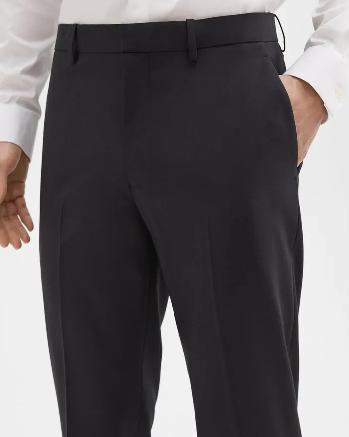 Men Pants Theory Mayer Pant In Stretch Wool Black