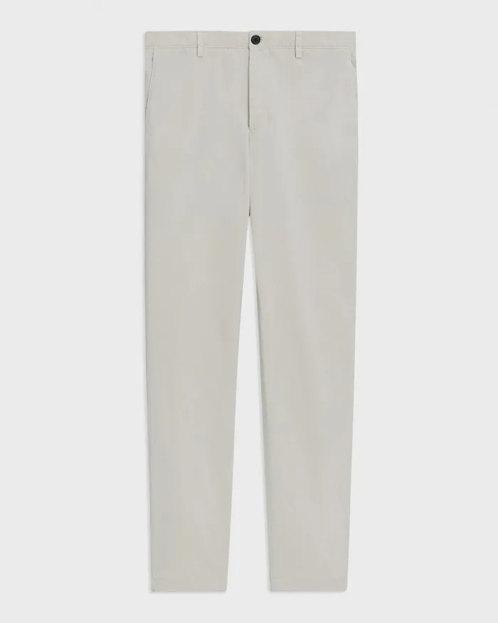 Men Pants Theory Zaine Pant In Organic Cotton Limestone