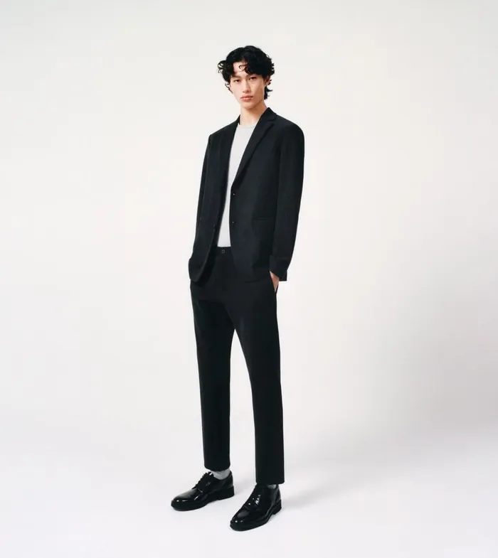Men Pants Theory Zaine Pant In Precision Ponte Black
