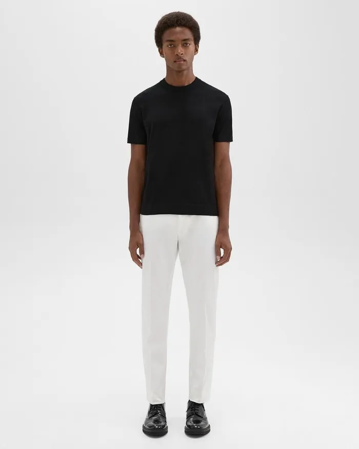 Men Pants Theory Zaine Pant In Stretch Cotton White