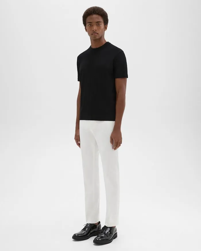 Men Pants Theory Zaine Pant In Stretch Cotton White