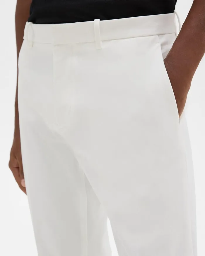 Men Pants Theory Zaine Pant In Stretch Cotton White
