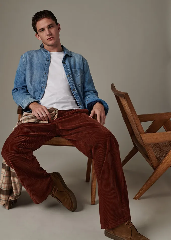 Men Pants Trousers Joe8217s Jeans RELAXED CORD TROUSER 32quot Mocha Bisque