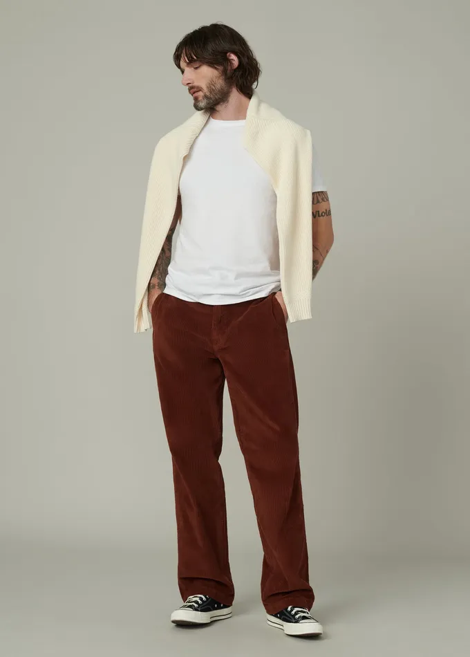 Men Pants Trousers Joe8217s Jeans RELAXED CORD TROUSER 32quot Mocha Bisque
