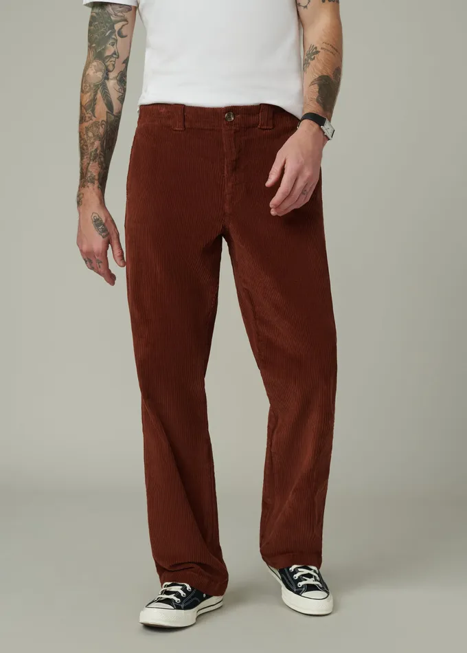 Men Pants Trousers Joe8217s Jeans RELAXED CORD TROUSER 32quot Mocha Bisque