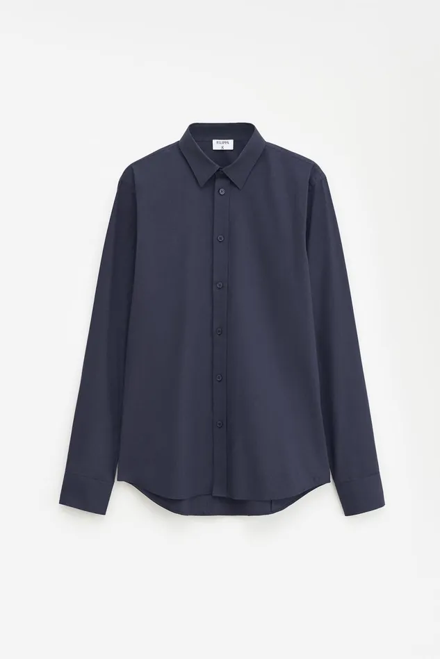 Men Paul Stretch Shirt Navy Filippa K Shirts