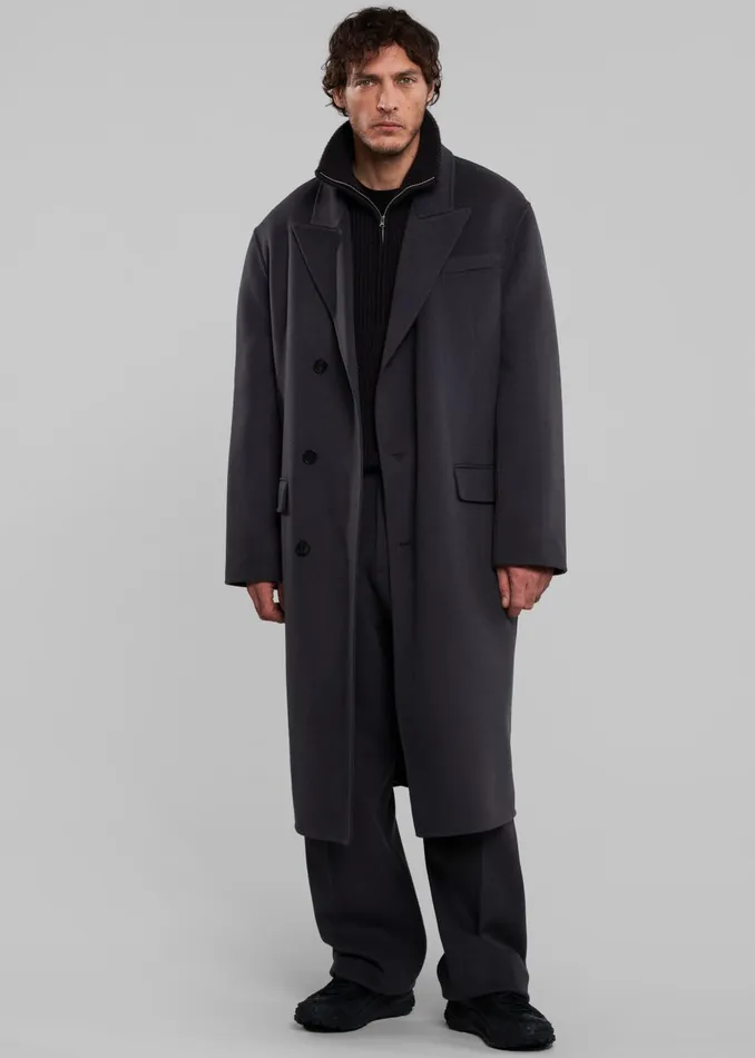 Men Paxton Wool Coat 8211 Dark Grey The Frankie Shop Outerwear