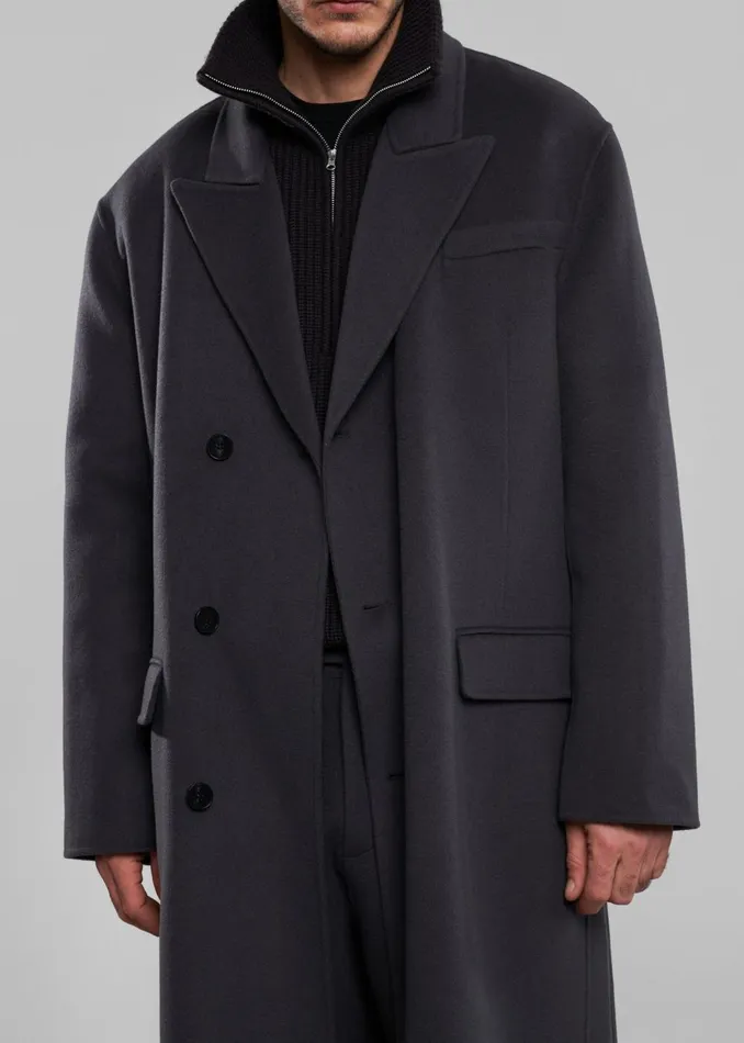 Men Paxton Wool Coat 8211 Dark Grey The Frankie Shop Outerwear